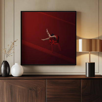 Red Chair - Poster / Art Print - interiör