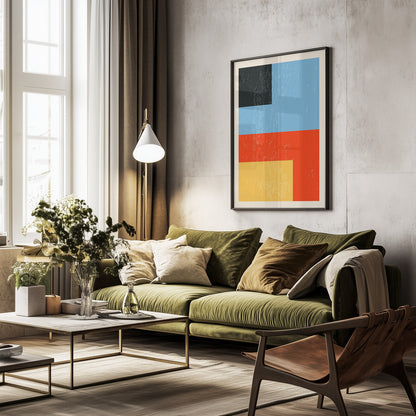 Minimal Abstract Shapes Series #15 - Poster / Art Print - interiör