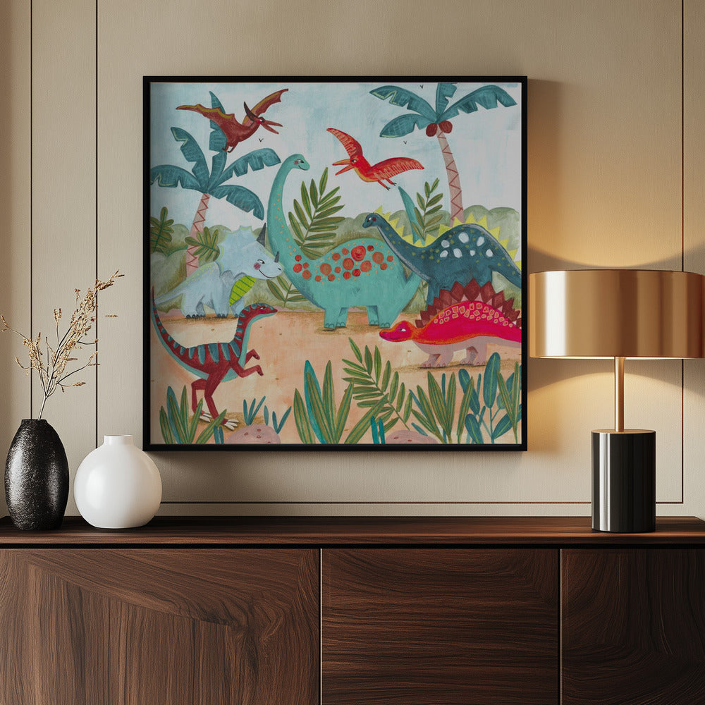 Dinosaurus - Poster / Art Print - interiör