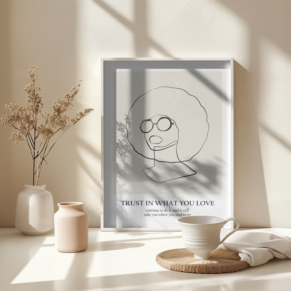 Line art - Poster / Art Print - interiör