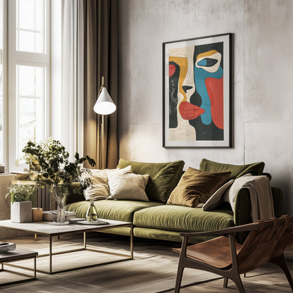 The Face - Poster / Art Print - interiör