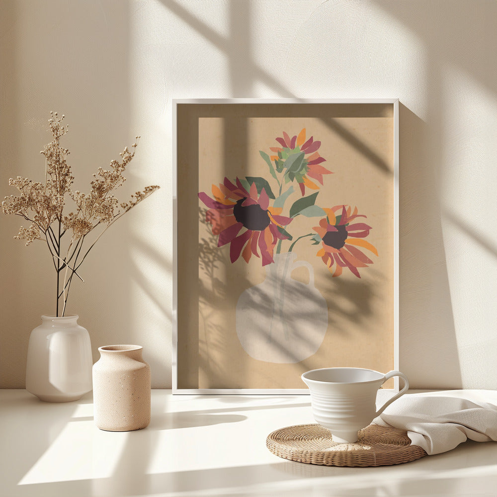 Sunflowers 8 - Poster / Art Print - interiör