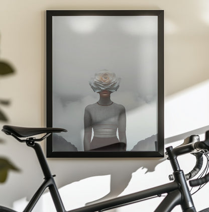 Flower Face - Poster / Art Print - interiör