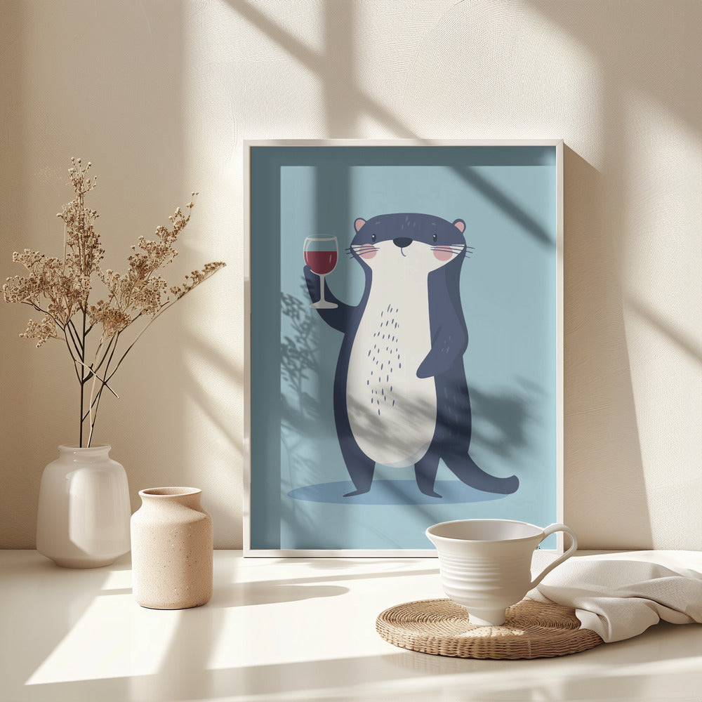 Cute Cartoon Cheers No 2 - Poster / Art Print - interiör