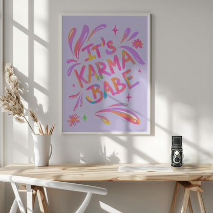 Karma Babe - Poster / Art Print - interiör