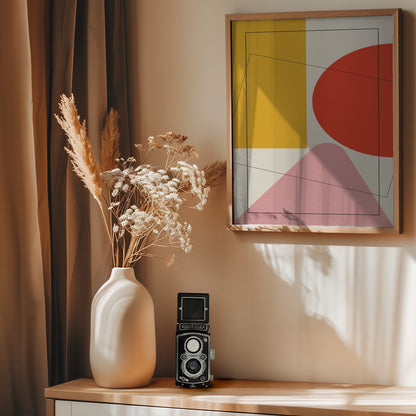 Four Triangles - Poster / Art Print - interiör