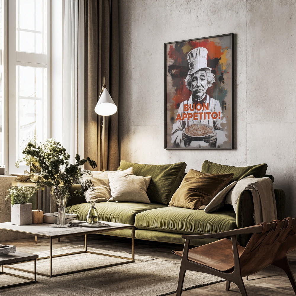 The Pasta Chef - Poster / Art Print - interiör