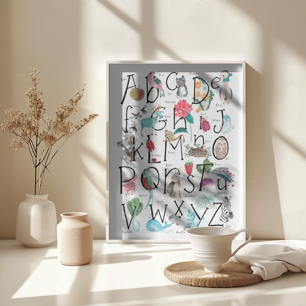 ABC illustration - Poster / Art Print - interiör