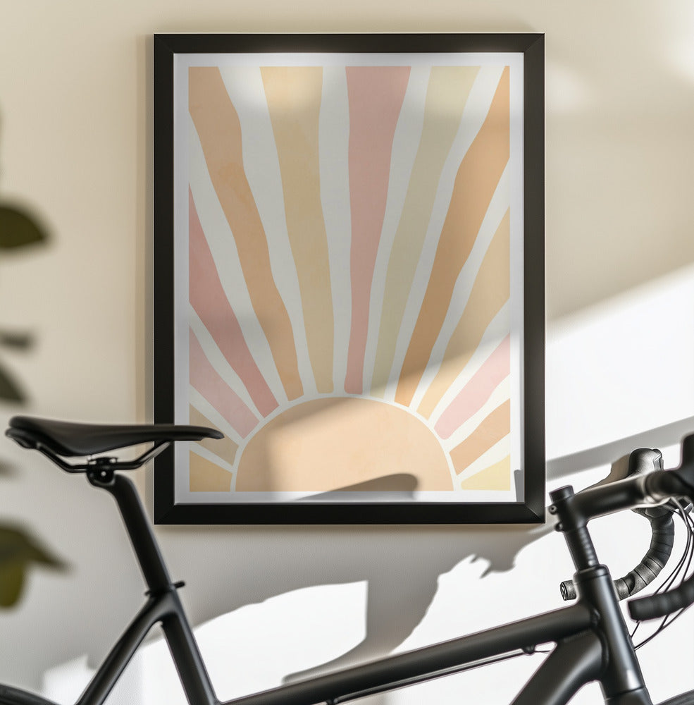 Boho sunrise - Poster / Art Print - interiör