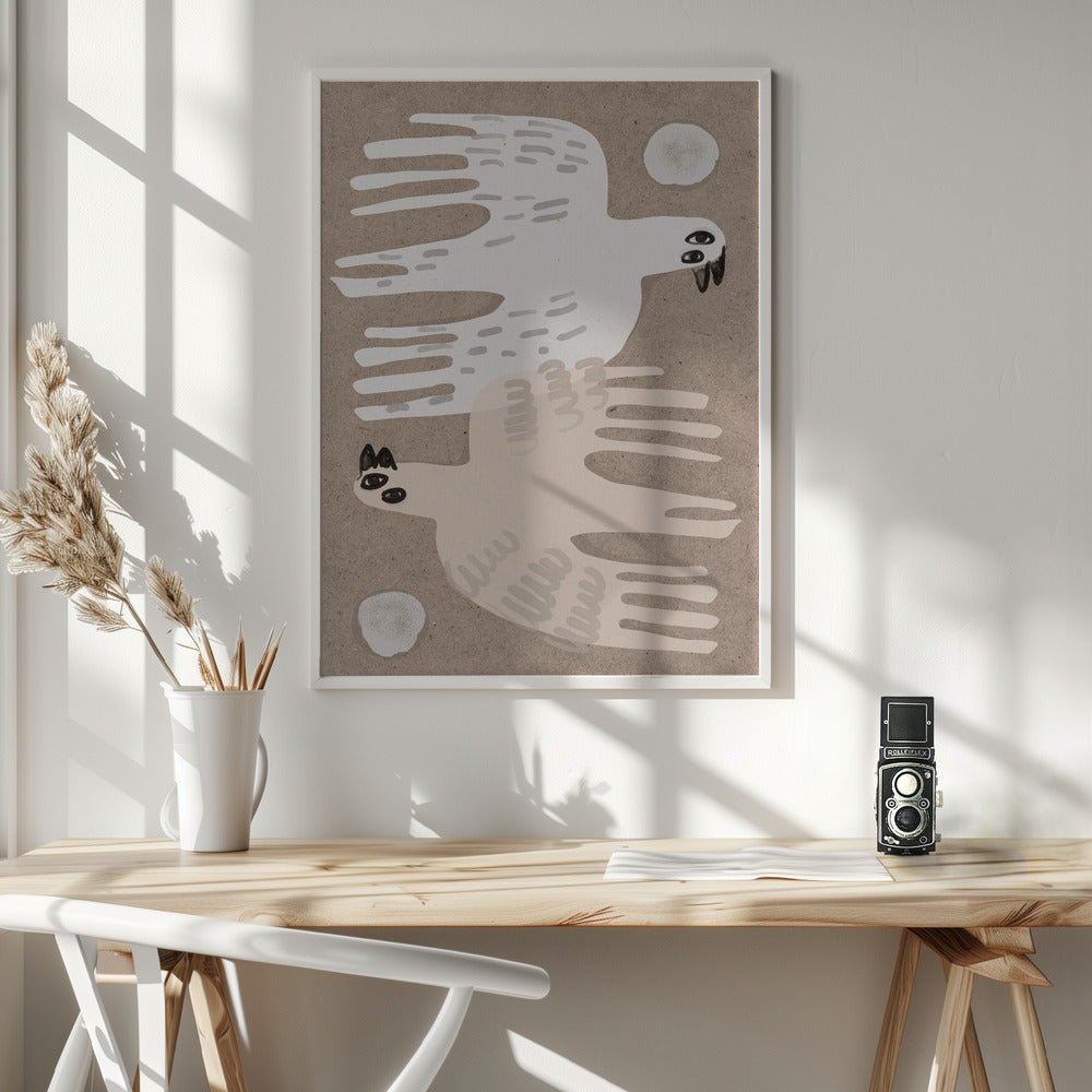 Dance Of The Birds - Poster / Art Print - interiör