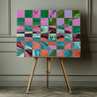 Mood Waves - Poster / Art Print - interiör