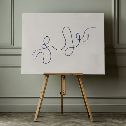 Healing Is Nonlinear - Poster / Art Print - interiör