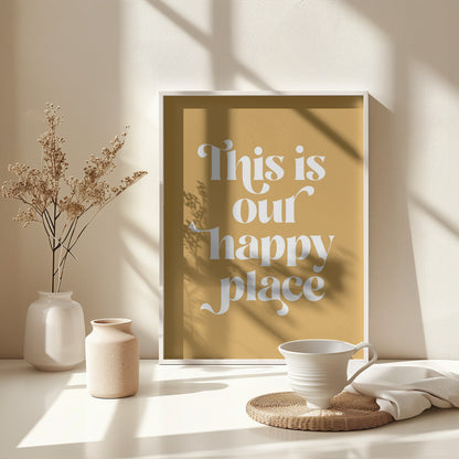 Happy Place No2 - Poster / Art Print - interiör