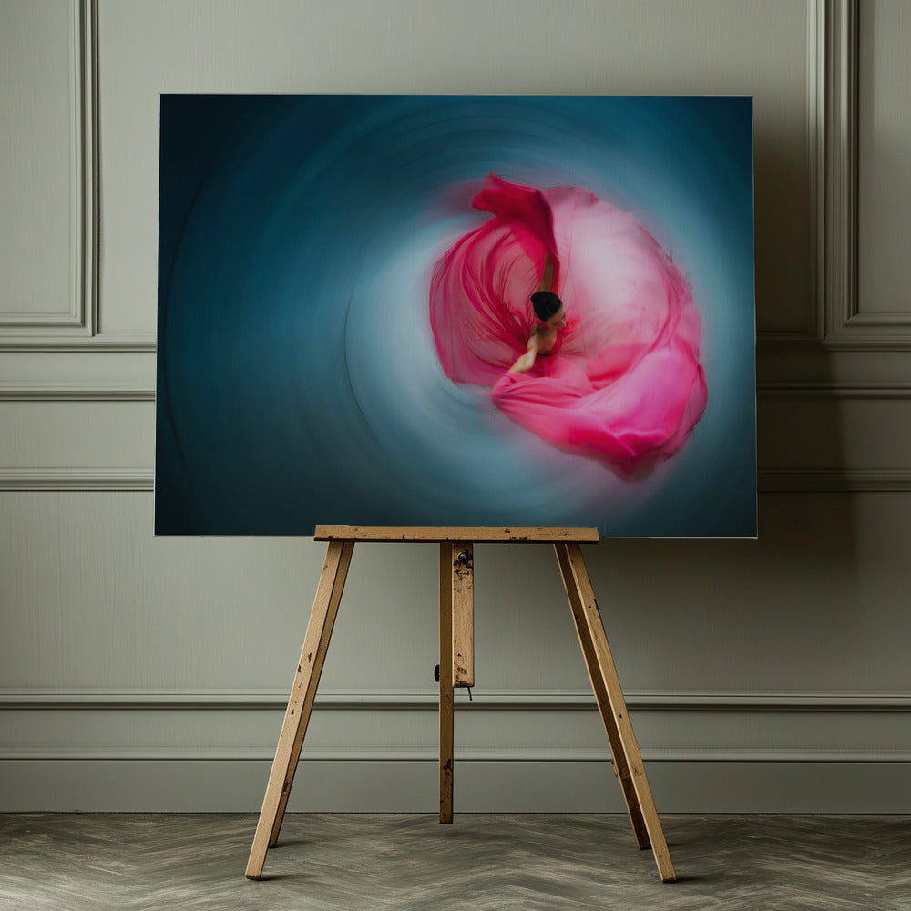 Pink ballerina - Poster / Art Print - interiör