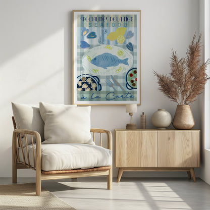 Spécialités de la Mer: Seafood à la Carte - Poster / Art Print - interiör