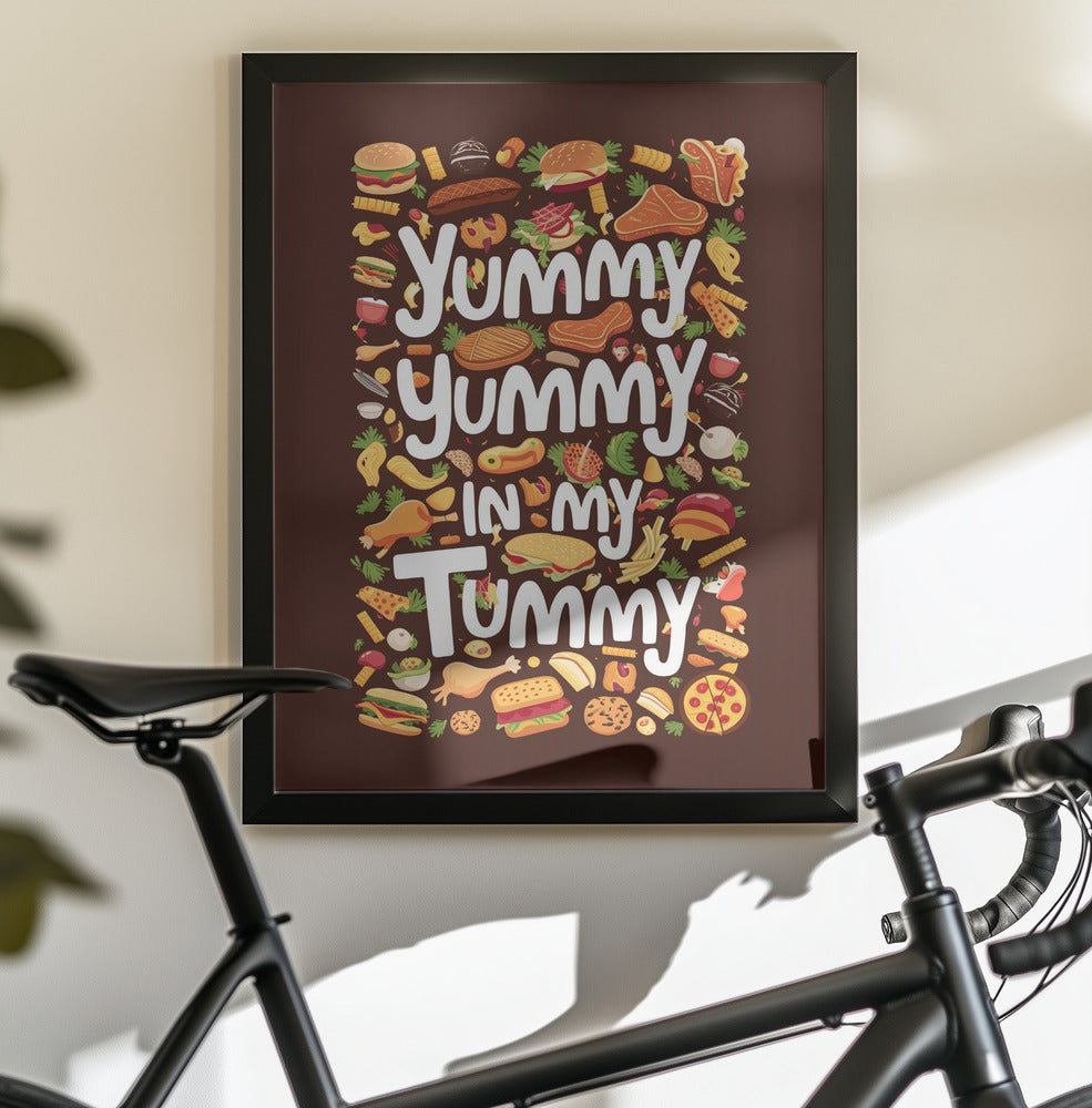 Yummy Yummy In My Tummy - Poster / Art Print - interiör