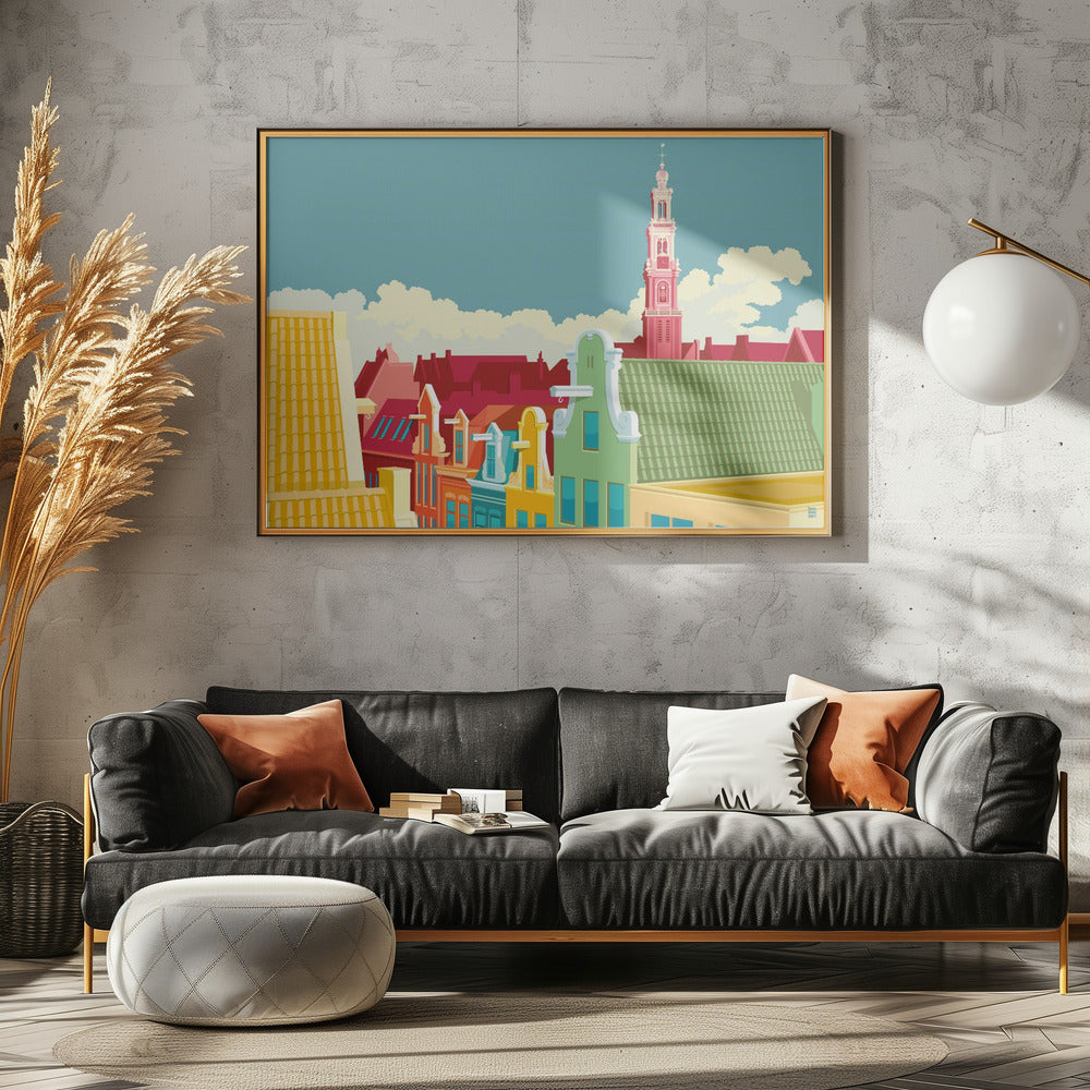 Amsterdam Jordaan Westerkerk - Poster / Art Print - interiör