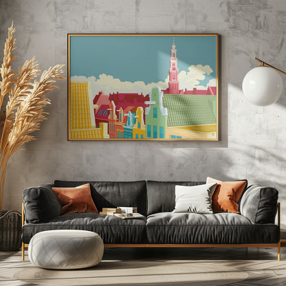 Amsterdam Jordaan Westerkerk - Poster / Art Print - interiör