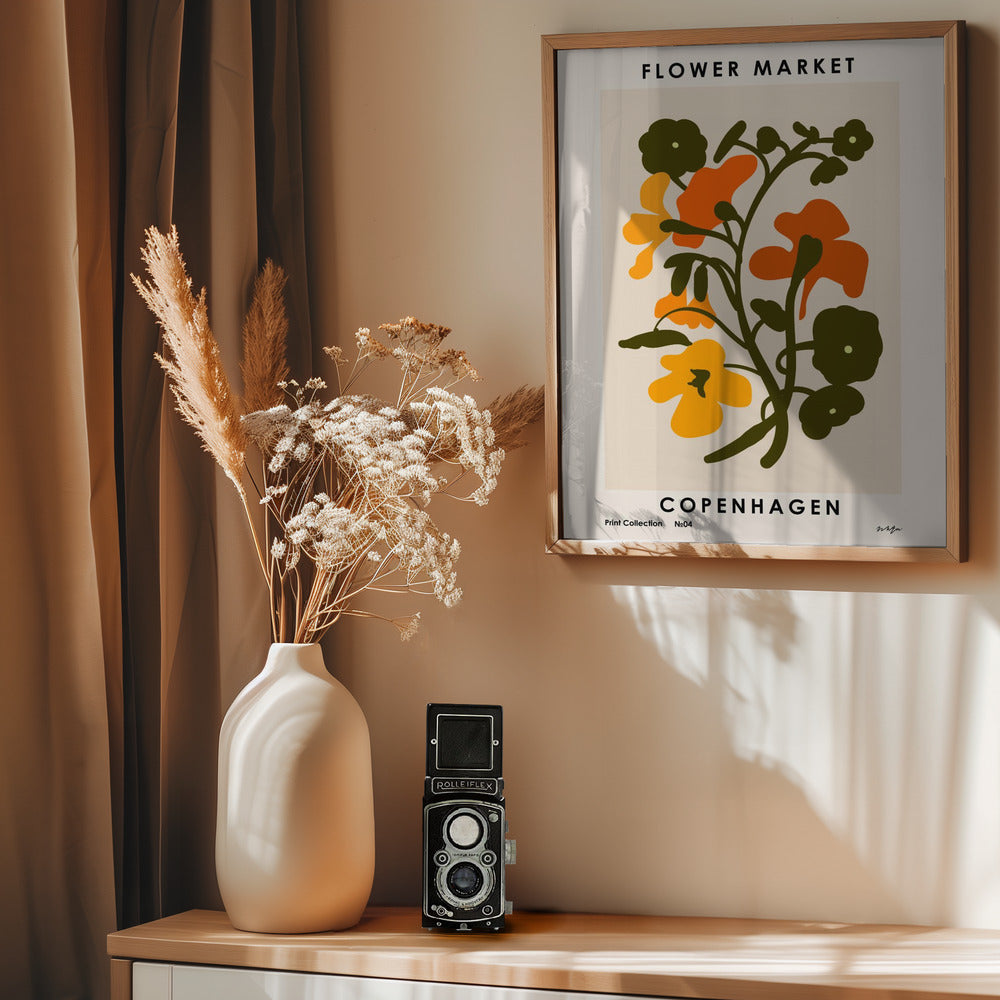 Flower Market. Copenhagen - Poster / Art Print - interiör