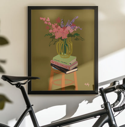 Floral Vase - Poster / Art Print - interiör