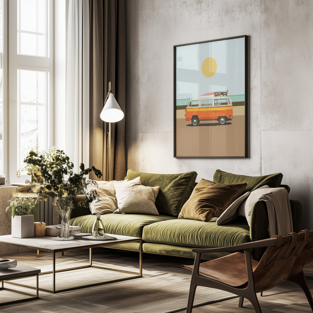 Road Trip 1 - Poster / Art Print - interiör