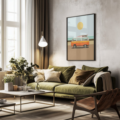 Road Trip 1 - Poster / Art Print - interiör