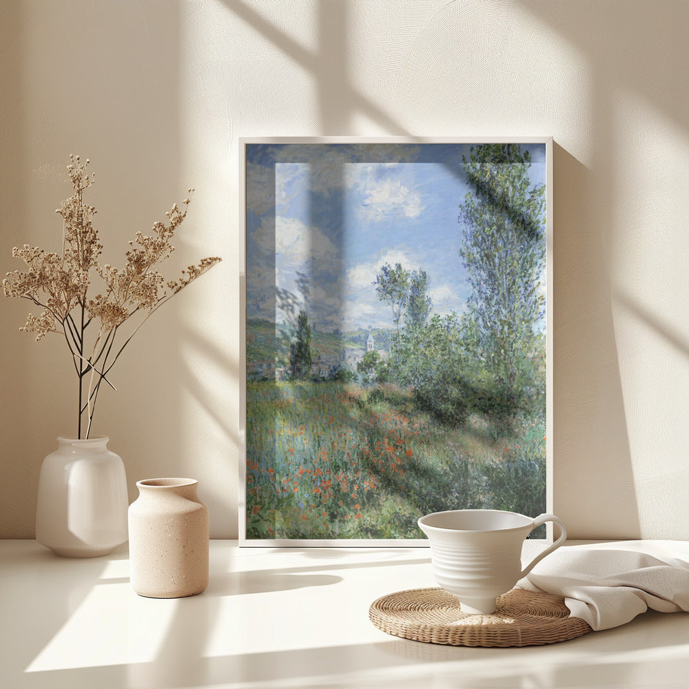 View of Vétheuil (1880) - Poster / Art Print - interiör