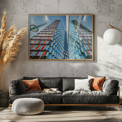 Architectural splash of color - Poster / Art Print - interiör