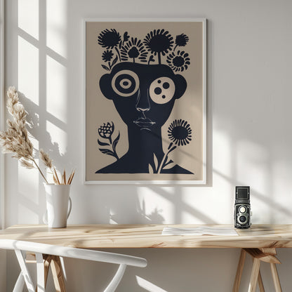 Flower Head - Poster / Art Print - interiör