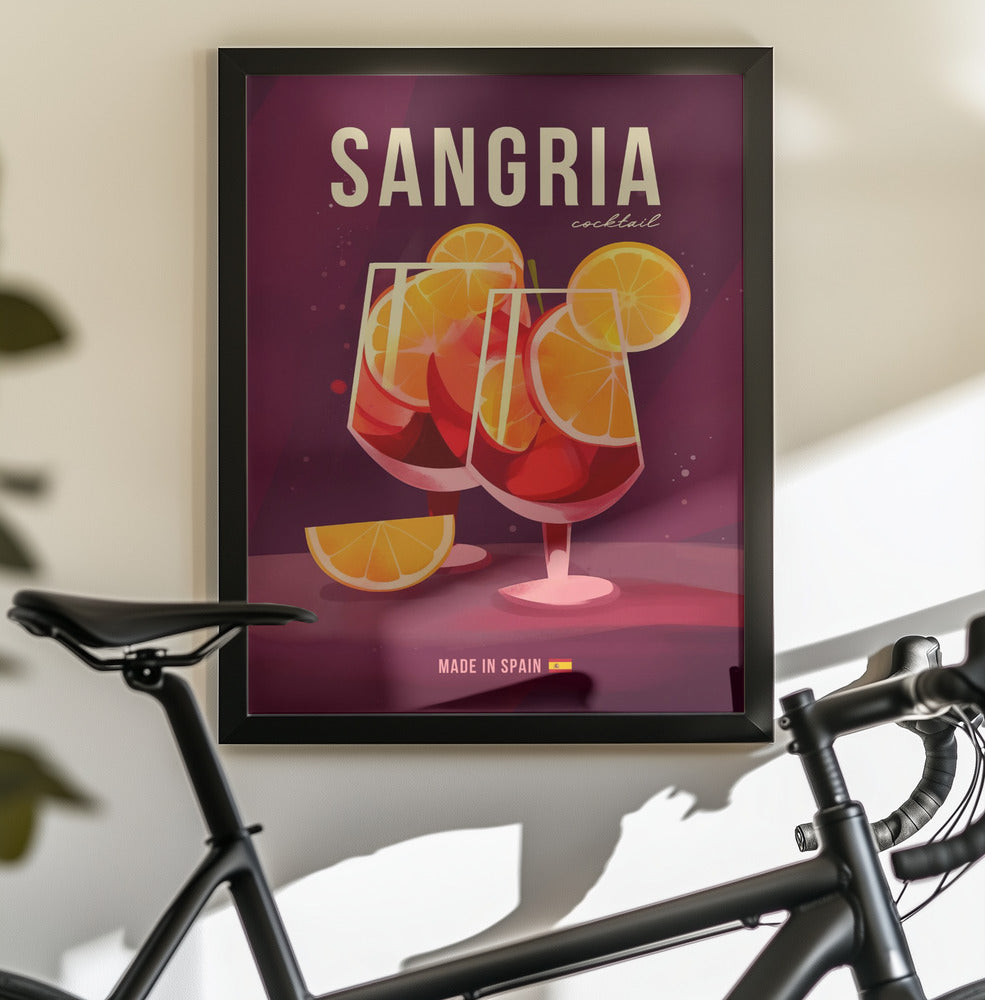 Sangria Cocktail - Poster / Art Print - interiör