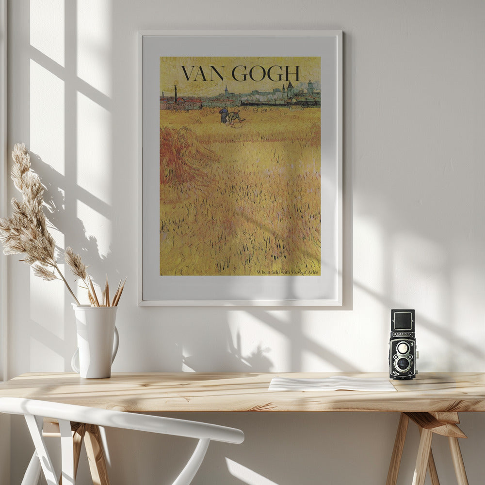 Wheat Field With View of Arles (1888) - Poster / Art Print - interiör