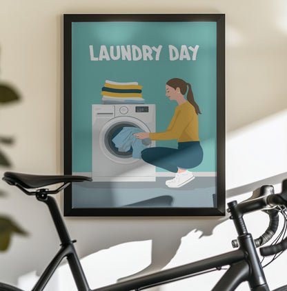 Laundry Day - Poster / Art Print - interiör