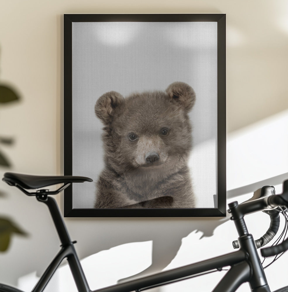 Peekaboo Baby Bear - Poster / Art Print - interiör