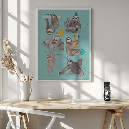 Sloth - Poster / Art Print - interiör
