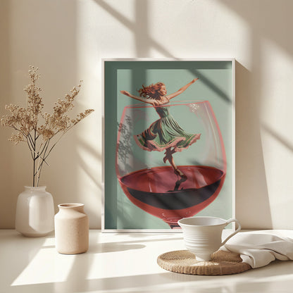 Wine Dance - Poster / Art Print - interiör