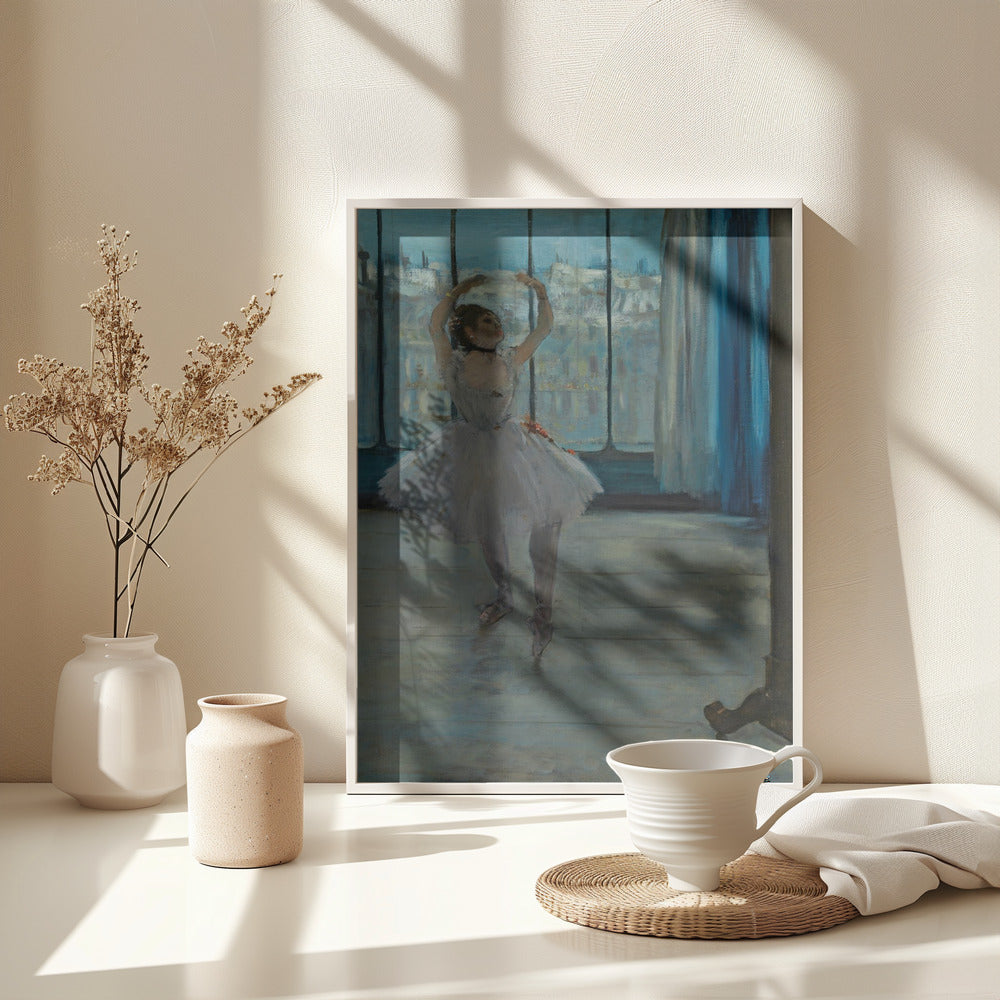 Dancer Posing for a Photographer - Poster / Art Print - interiör