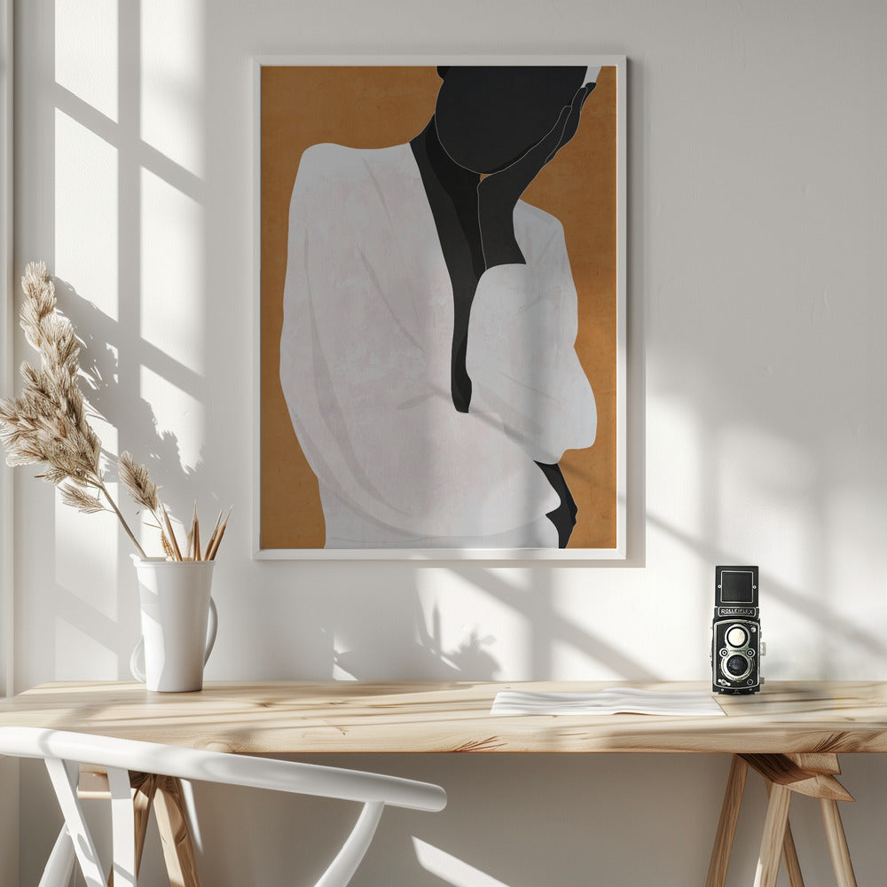 Minimal Art Girl - Poster / Art Print - interiör