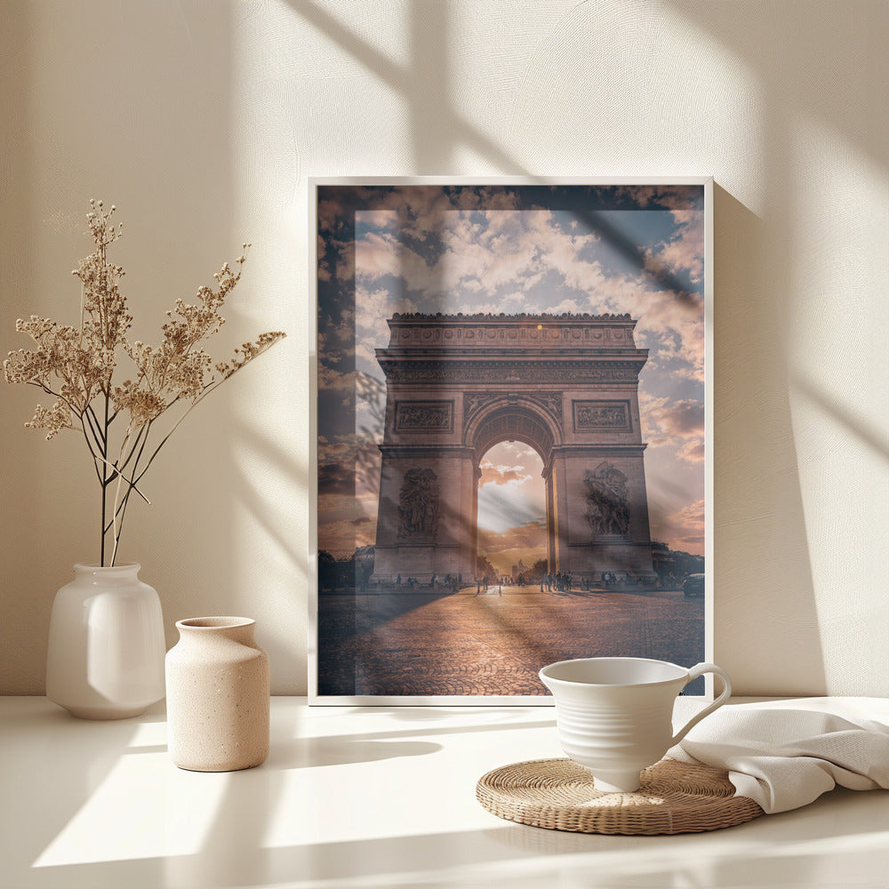 Golden Arc of Paris - Poster / Art Print - interiör