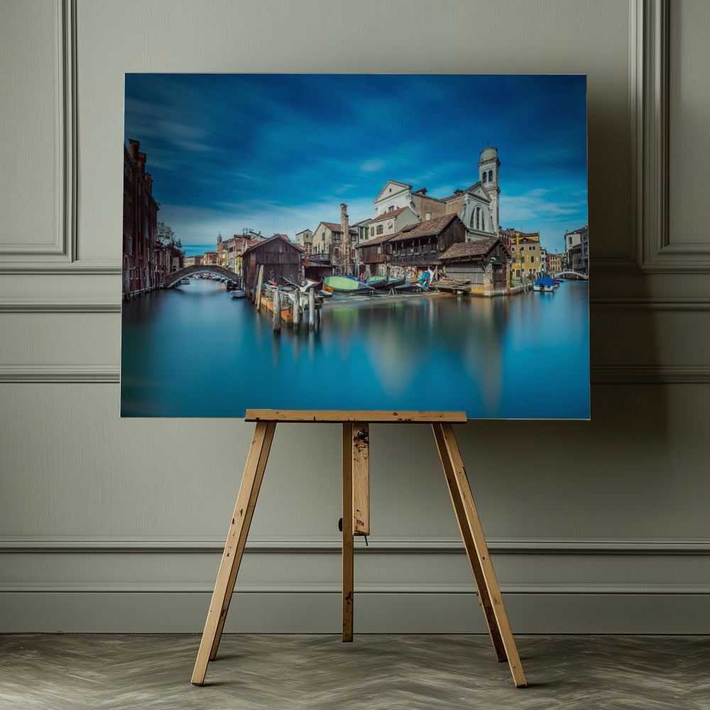 Gondola workshop in Venice - Poster / Art Print - interiör
