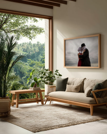 The Lovers then and Now - Poster / Art Print - interiör