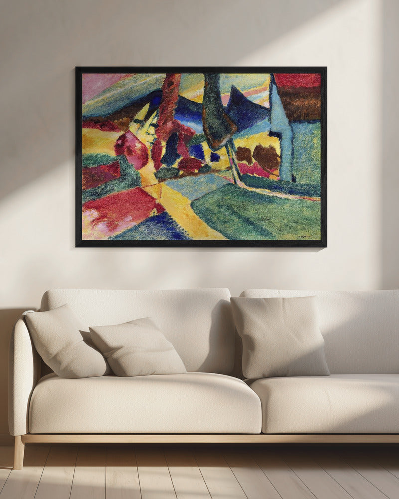 Landscape With Two Poplars (1912) - Poster / Art Print - interiör