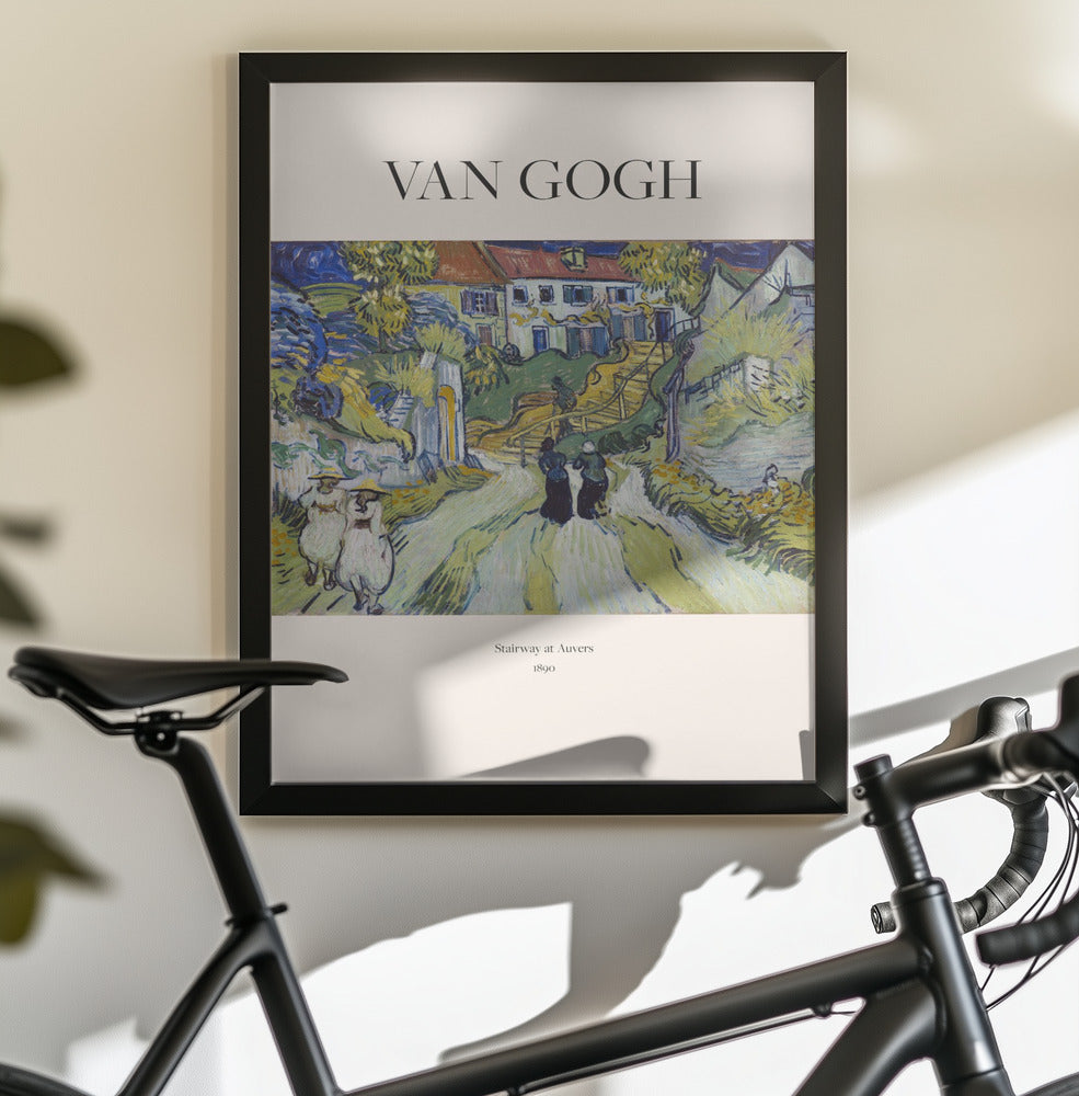 Stairway At Auvers (1890) Van Gogh - Poster / Art Print - interiör