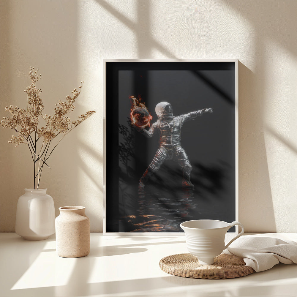 Planet Thrower - Poster / Art Print - interiör