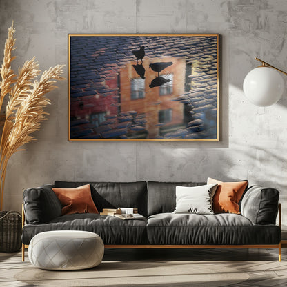 Pigeons - Poster / Art Print - interiör