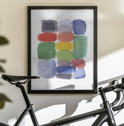 Color Blocks 2 - Poster / Art Print - interiör