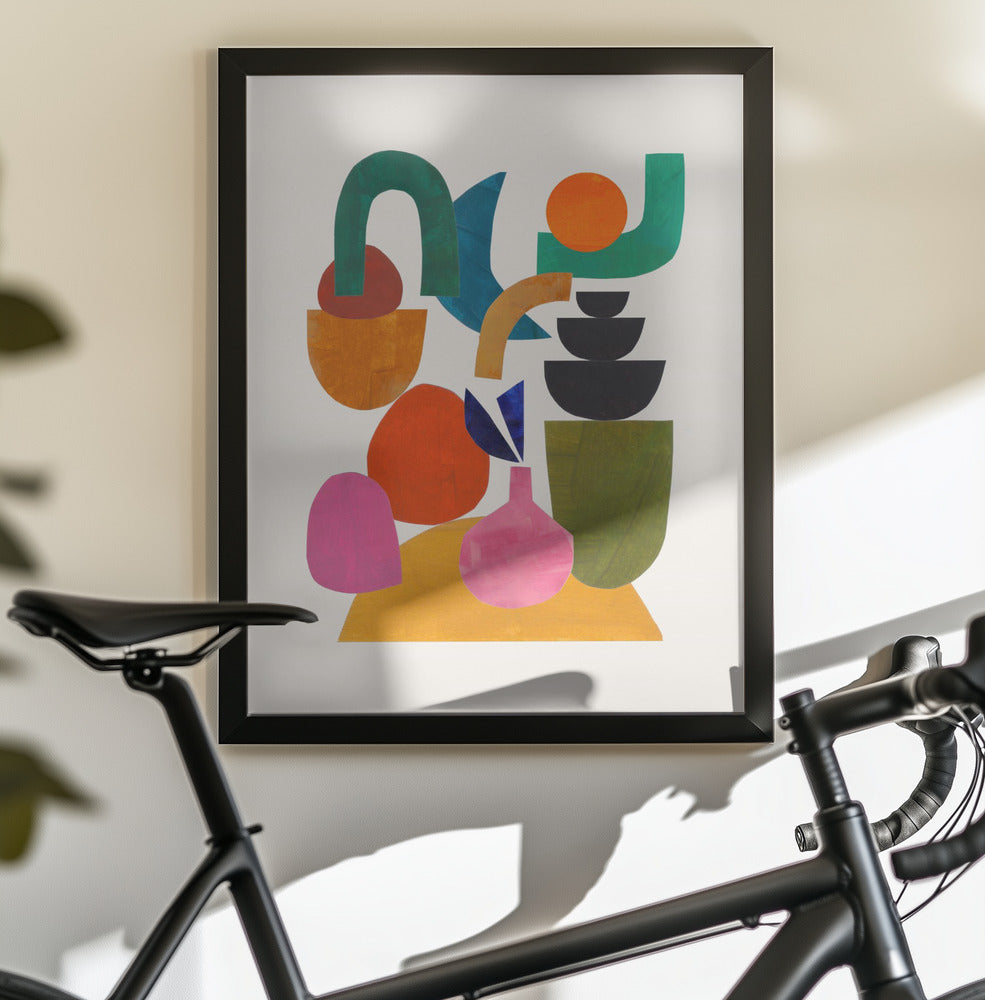 Happily Stacked - Poster / Art Print - interiör