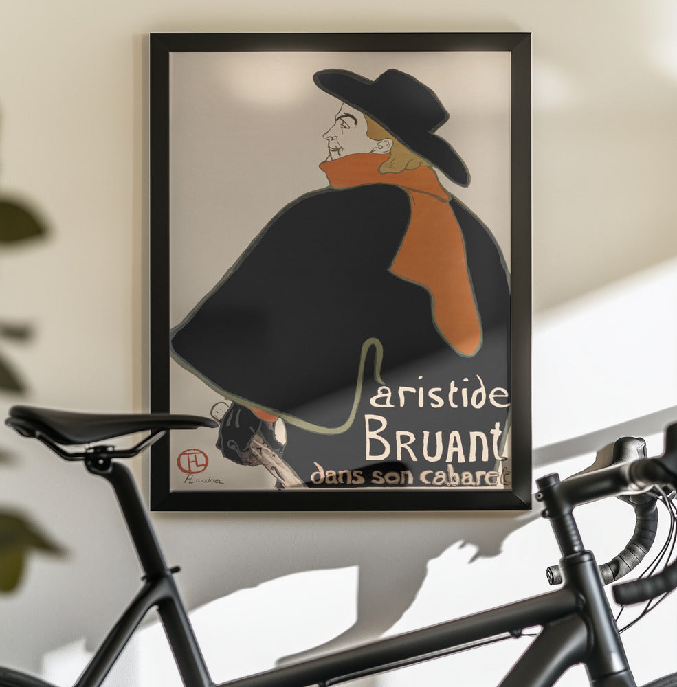 Aristide Bruant In His Cabaret (1893) - Poster / Art Print - interiör