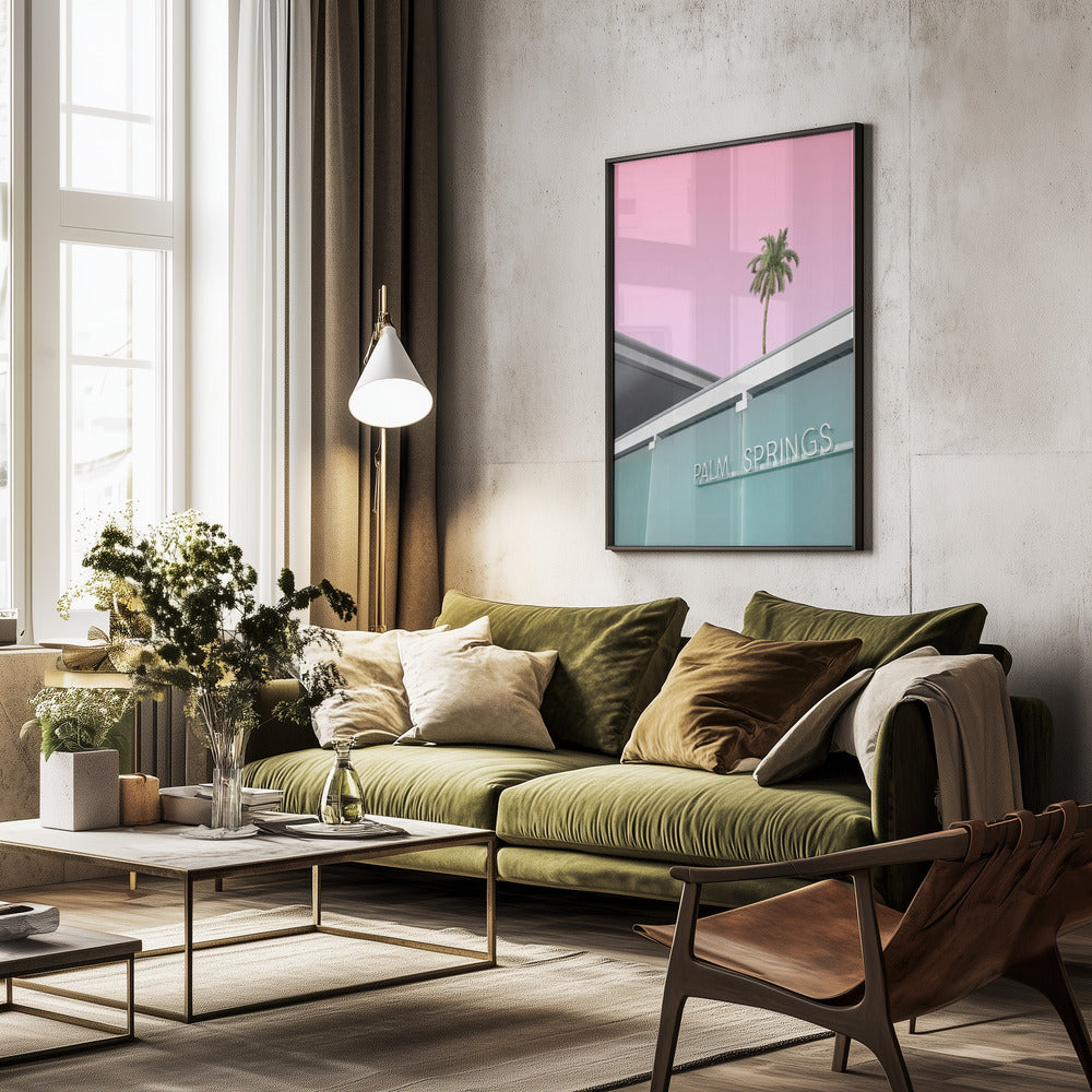 Welcome to Palm Springs - Poster / Art Print - interiör