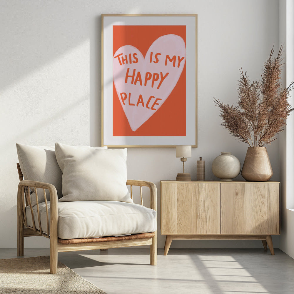 Happy Place - Poster / Art Print - interiör