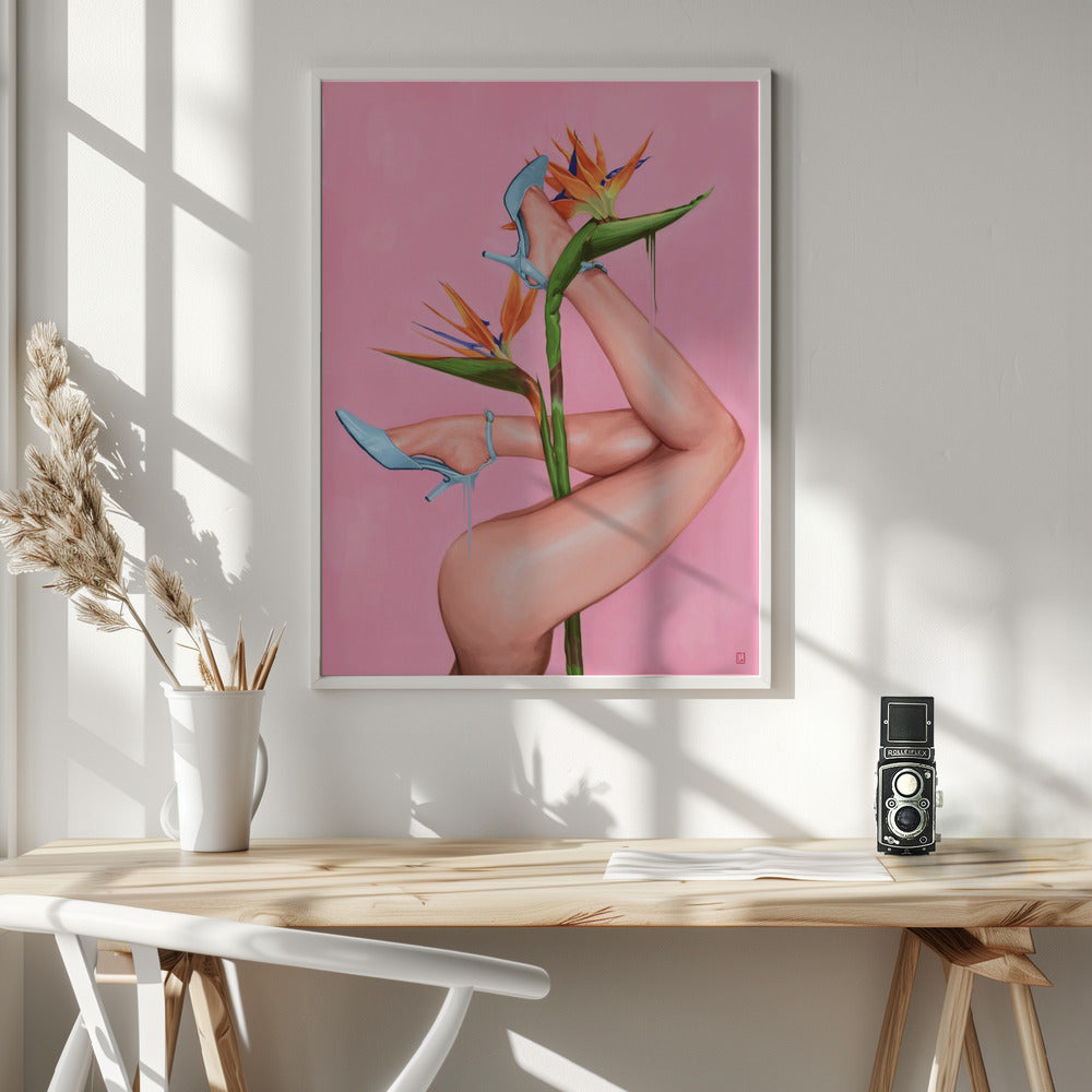 Bird of Paradise - Poster / Art Print - interiör